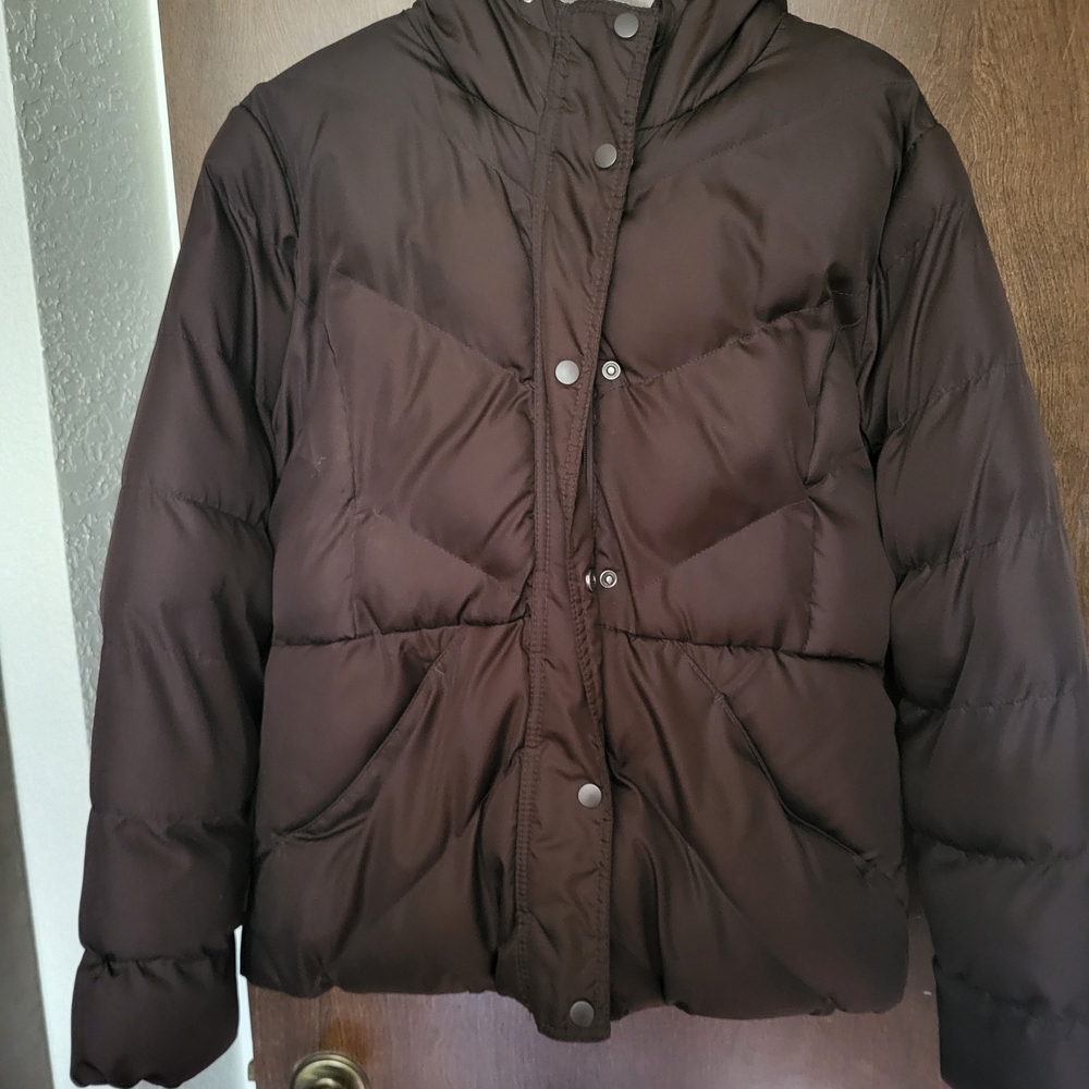 Faded Glory Dark Brown Puffer Jacket
